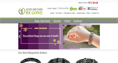 Desktop Screenshot of achesandpainsbegone.com